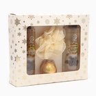 УЦЕНКА Новогодний подарочный набор косметики «Зимняя вьюга», с ароматом хвои и корицы. Золотая серия. - Фото 2