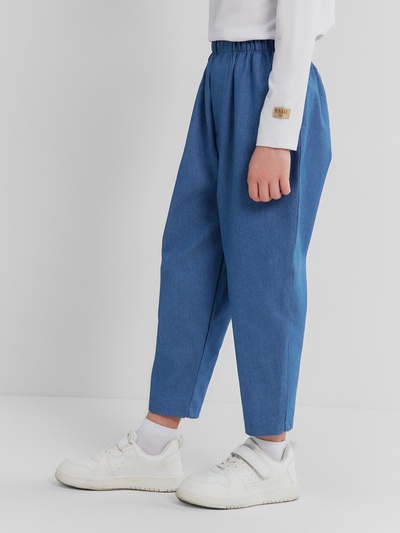 Джинсы для мальчика MINAKU: Jeans collection, голубые, рост 122 см