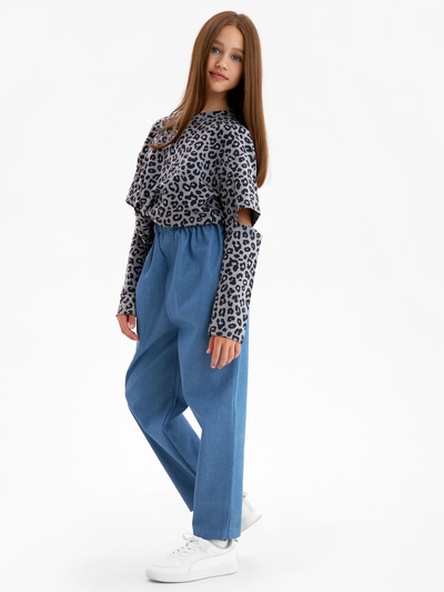 Джинсы для мальчика MINAKU: Jeans collection, голубые, рост 122 см