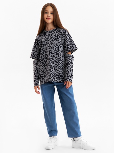 Джинсы для мальчика MINAKU: Jeans collection, голубые, рост 122 см