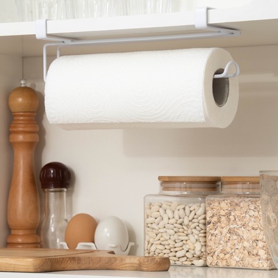 Держатель для полотенец навесной Доляна, 27×7.5×9.5 см, белый