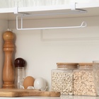 Держатель для полотенец навесной Доляна, 27×7.5×9.5 см, белый - Фото 2