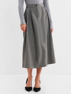 Юбка миди женская MINAKU: Modern classic, тёмно-серая, размер 42 - Фото 1