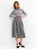 Юбка миди женская MINAKU: Modern classic, тёмно-серая, размер 44 - Фото 2