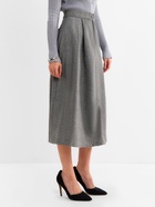 Юбка миди женская MINAKU: Modern classic, тёмно-серая, размер 44 - Фото 3