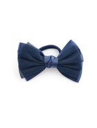 Бант для волос на резинке «Школьница стиль», штрихи, 11.5 см, синий (комплект 6 шт) - фото 54792211