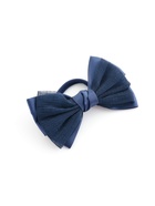 Бант для волос на резинке «Школьница стиль», штрихи, 11.5 см, синий (комплект 6 шт) - фото 54792212