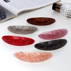 Заколка - автомат для волос «Сильва», камень принт блеск, 9 см, МИКС - Фото 4