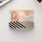 Заколка - автомат для волос «Чара», полосы, 9 см, МИКС (комплект 3 шт) - фото 40604686