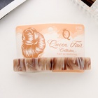 Заколка - автомат для волос «Глория», размытие, 11 см, МИКС - Фото 5