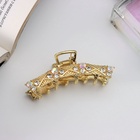 Крабик для волос «Кэли», дуга, 6 см, золото - фото 53872603