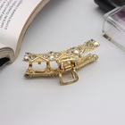 Крабик для волос «Кэли», дуга, 6 см, золото - фото 53872604