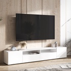 Тумба под ТВ подвесная «Сити», напольная, 2000×346×330 мм, цвет белый - Фото 2