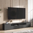 Тумба под ТВ подвесная «Сити», напольная, 2000×346×330 мм, цвет графит - Фото 2