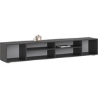 Тумба под ТВ подвесная «Сити», напольная, 2000×346×330 мм, цвет графит - Фото 6