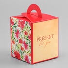 Коробка для 1 капкейка, «Презент», 9.2×9.2×11.1 см - Фото 3