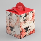 Коробка для 1 капкейка, «Цветочки», 9.2×9.2×11.1 см - Фото 3