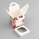 Коробка для 1 капкейка, «Цветочки», 9.2×9.2×11.1 см - Фото 5