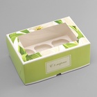 Коробка для 6 капкейков с окном, «8 марта», 25×17×10 см - Фото 2