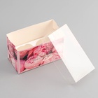 Коробка для 2 капкейка с прозрачной крышкой, «Самой прекрасной», 16×8×10 см - Фото 4