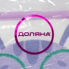 Мочалка детская для купания Доляна «Котёнок», 12×8 см, фиолетовая - Фото 8