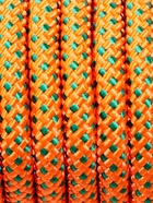 Веревка страховочно-спасательная Climb 32 прядная, зелено-оранжевая, d=8 мм, 20 м - Фото 2