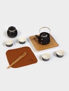 Набор для чайной церемонии «Мияма», 9 предметов, на 4 персоны, чашка 40 мл, чайник 200 мл, керамика, чёрный - Фото 5