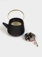 Набор для чайной церемонии «Мияма», 9 предметов, на 4 персоны, чашка 40 мл, чайник 200 мл, керамика, чёрный - Фото 10