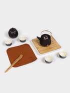 Набор для чайной церемонии «Мотомия», 9 предметов, на 4 персоны, чашка 40 мл, чайник 200 мл, керамика, чёрный - Фото 5