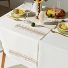 Дорожка на стол «Этель» Rigoroso 40×146 см, лён 100%, плотность 260 г/м², белая - Фото 2
