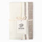 Дорожка на стол «Этель» Rigoroso 40×146 см, лён 100%, плотность 260 г/м², белая - Фото 11