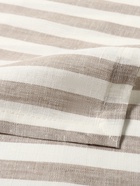 Дорожка на стол Этель Soprano 40×146 см, лён 100%, 180 г/м², белая/серая - Фото 8