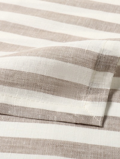 Дорожка на стол Этель Soprano 40×146 см, лён 100%, 180 г/м², белая/серая