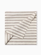 Дорожка на стол Этель Soprano 40×146 см, лён 100%, 180 г/м², белая/серая - Фото 11