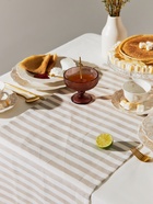 Дорожка на стол Этель Soprano 40×146 см, лён 100%, 180 г/м², белая/серая - Фото 3