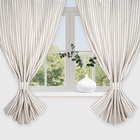 Шторы для кухни Этель Soprano, 140×180 см-2 шт., подхваты 2 шт., лен 100%, 180 г/м² - Фото 8