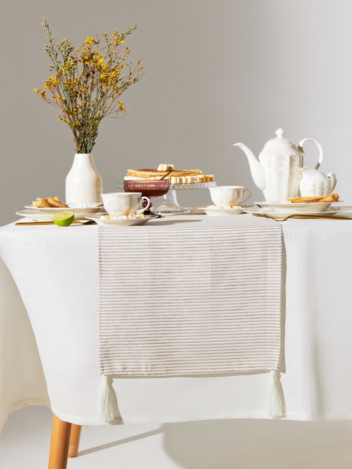 Дорожка SL HOME Direction 40×142±3 см, лён 100%, плотность 180 г/м² - Фото 1