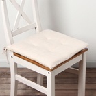 Подушка на стул SL HOME Gloomy, 42×42 см, бежевая - Фото 1