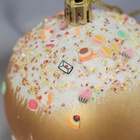 Ёлочные игрушки «Новогодний восторг», шары новогодние, d=6 см, набор 6 шт., золото - Фото 2