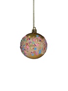 Ёлочные игрушки «Новогодний восторг», шары новогодние, d=6 см, набор 6 шт., золото - Фото 4