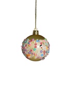 Ёлочные игрушки «Новогодний восторг», шары новогодние, d=6 см, набор 6 шт., золото - Фото 5