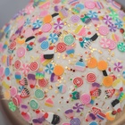 Ёлочные игрушки «Новогодний восторг», шары новогодние, d=8 см, набор 6 шт., золото - Фото 2