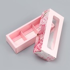 Коробка с обечайкой для 3 конфет, с окном «Праздничный букет», 13×5×3.3 см - Фото 4