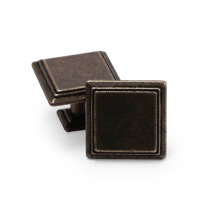 Ручка-кнопка ТУНДРА РК119AB, бронза - Фото 1