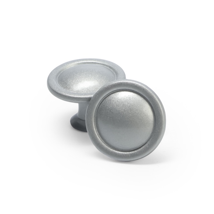 Ручка-кнопка ТУНДРА РК118SN, d=30 мм, матовый никель