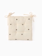 Подушка на стул «Доляна. Пчёлки», 42×42×7 см, белая - Фото 4