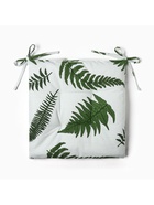 Подушка на стул «Этель. Папоротник», 42×42×7 см, белая - Фото 9