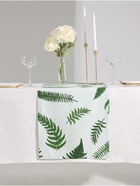 Дорожка на стол «Этель. Папоротник» 40×146 см, репс 220 г/м², 100% хлопок, белая/зелёная - Фото 3