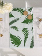 Дорожка на стол Этель «Папоротник» 40×146 см, репс 220 г/м², 100% хлопок, белая/зелёная - Фото 4