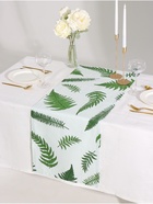Дорожка на стол «Этель. Папоротник» 40×146 см, репс 220 г/м², 100% хлопок, белая/зелёная - Фото 4